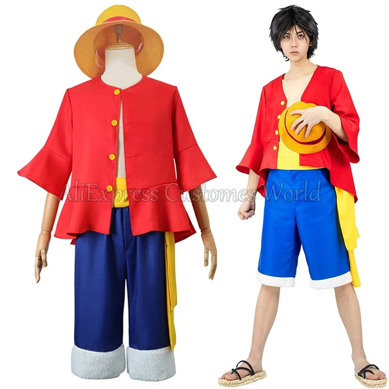 One Piece Luffy Strawhat Pirate Cosplay & Halloween Costume