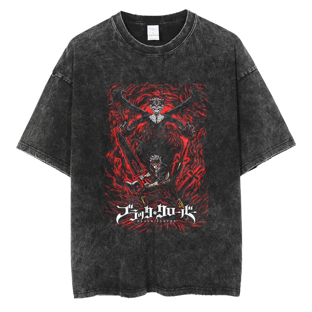 Black Clover Demon Slayer Asta Vintage T-Shirt