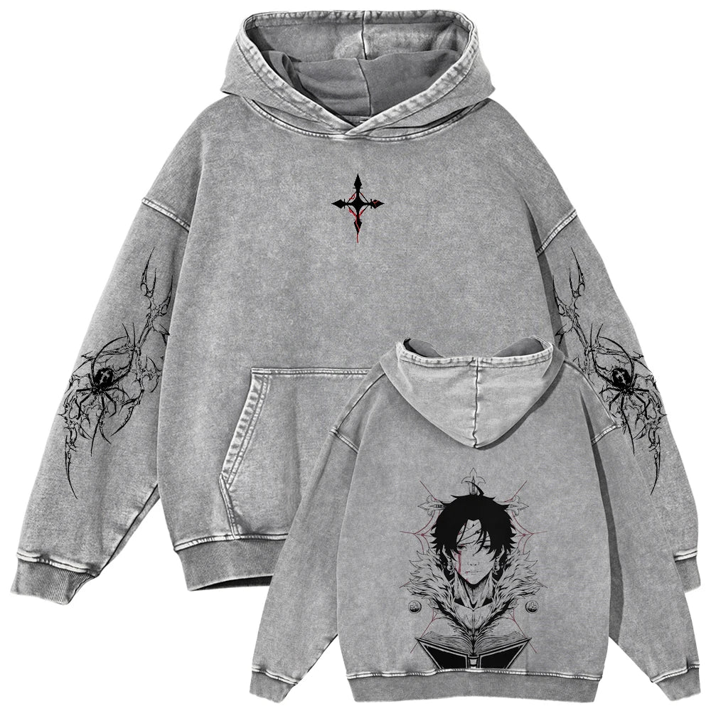 Hunter x Hunter Chrollo's Requiem Oversized Vintage Hoodie