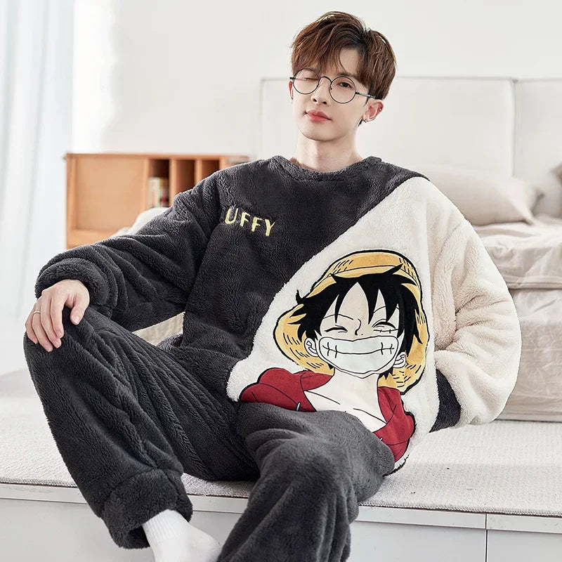 One Piece Luffy's Journey Fleece Longsleeve Sweater