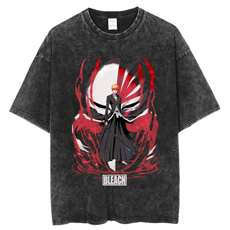 Bleach Ichigo Kurosaki Hollow Slayer Vintage T-Shirt