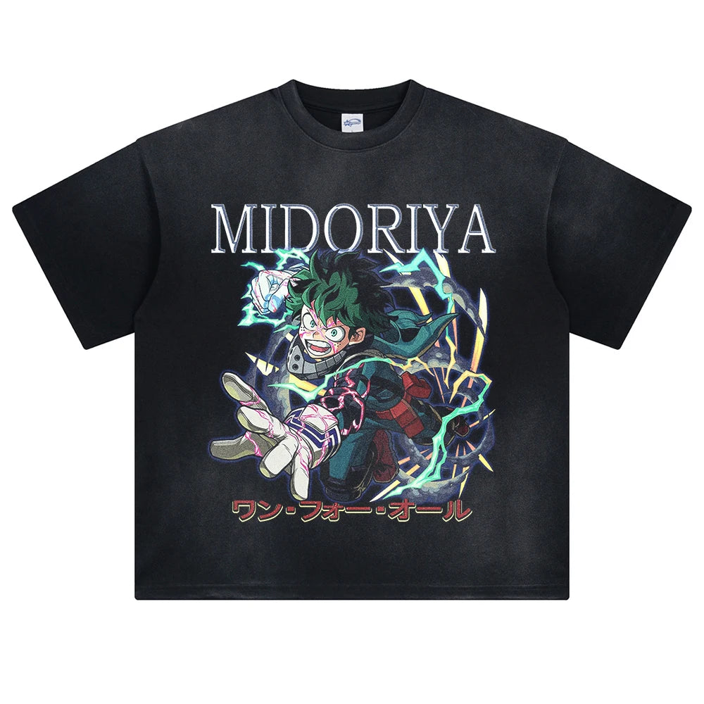 My Hero Academia Hero's Spirit Oversized Vintage T-Shirt