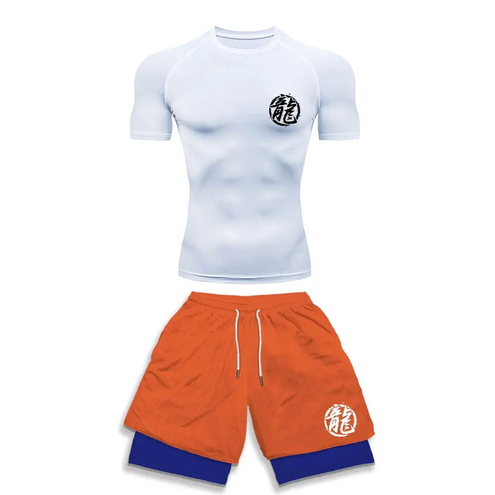 Dragon Ball Z Kame School Legacy Compression Rash Guard Set
