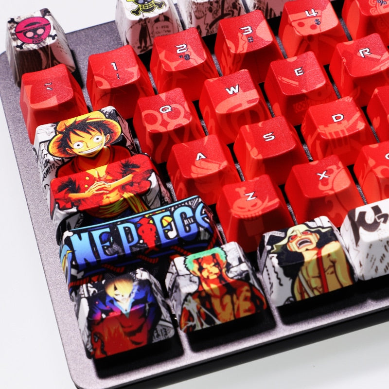 One Piece Graffiti Mechanical Keyboard Cap Set (108 Keys)