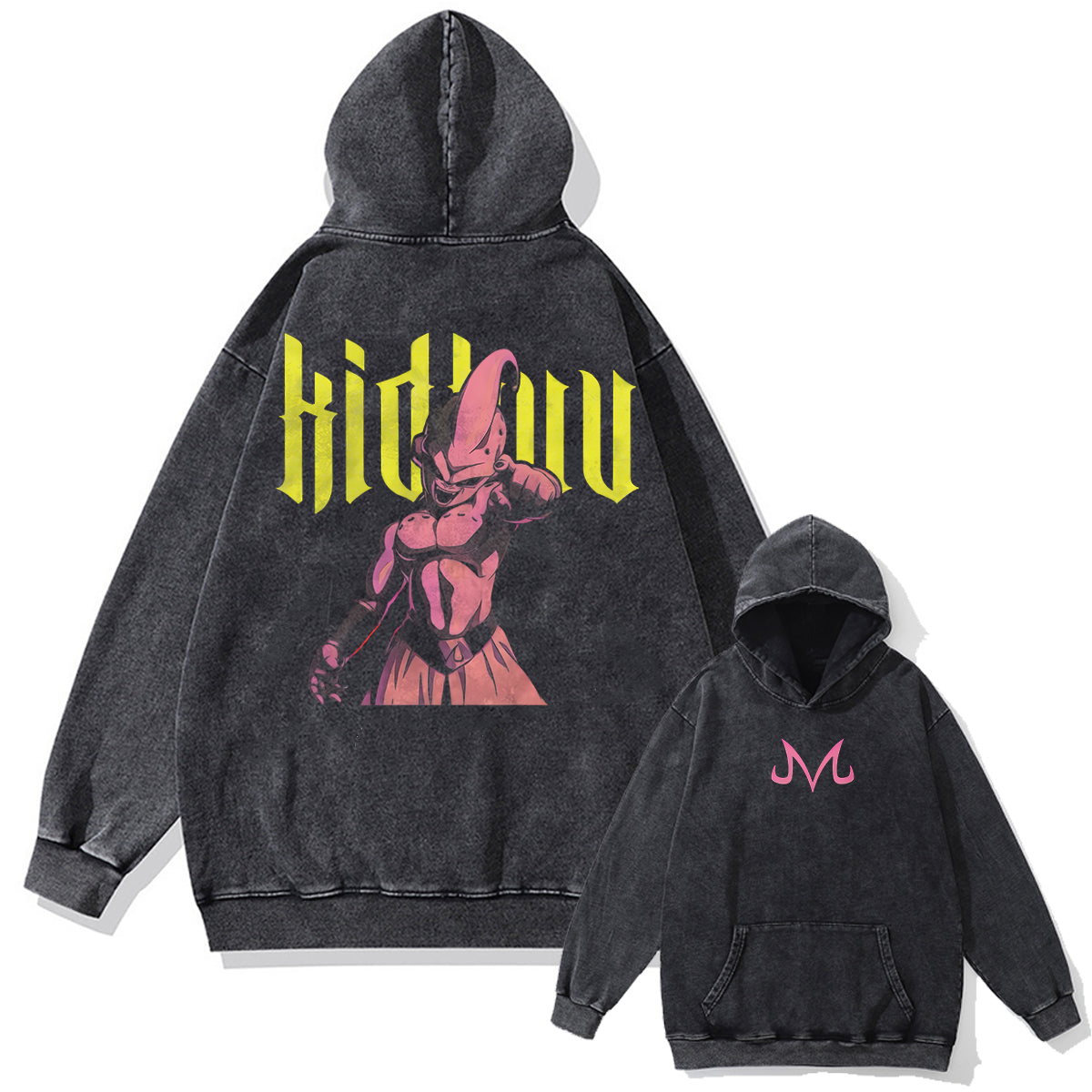 Dragon Ball Z Kid Buu's Rage Oversized Vintage Hoodie