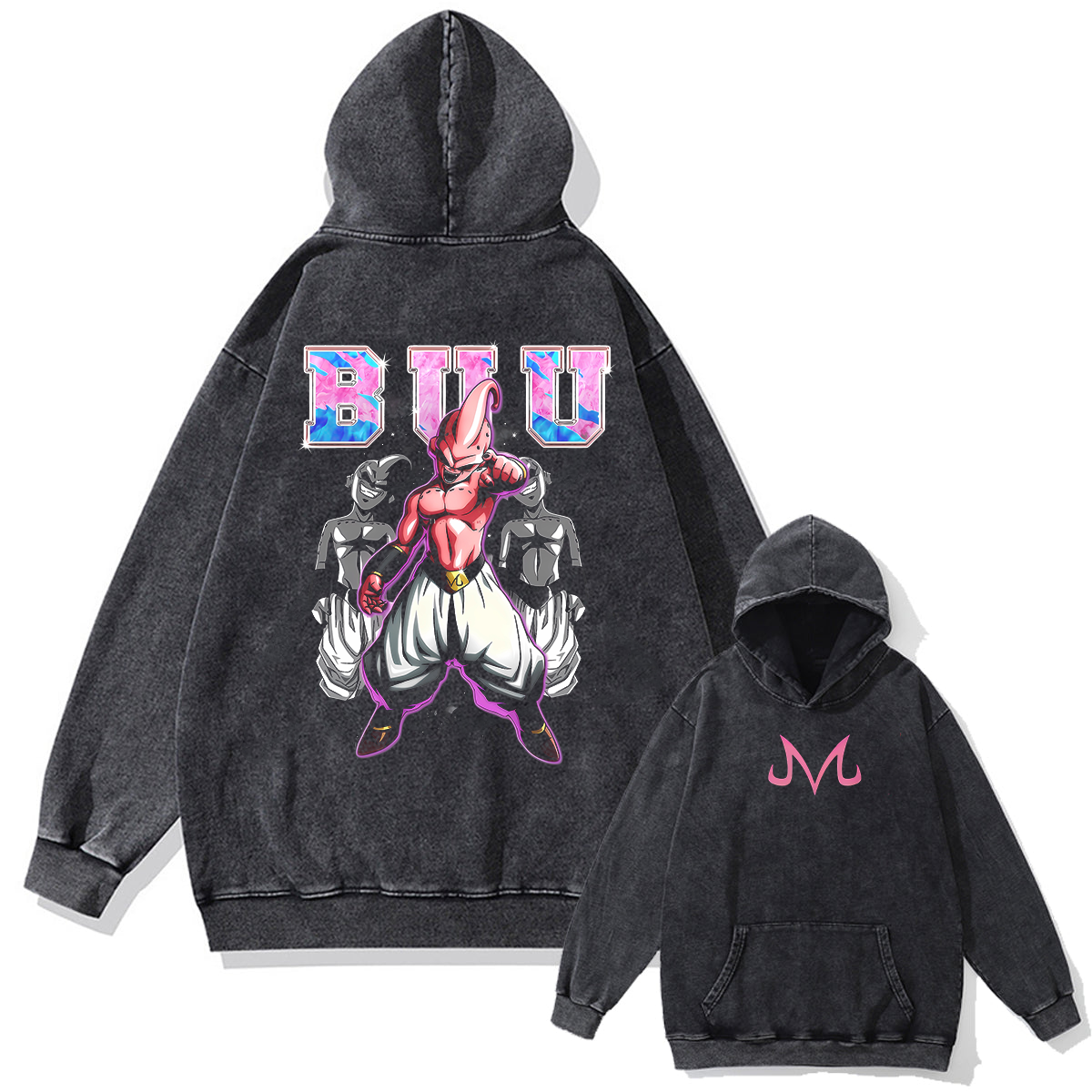 Dragon Ball Z Buu's Might Oversized Vintage Hoodie
