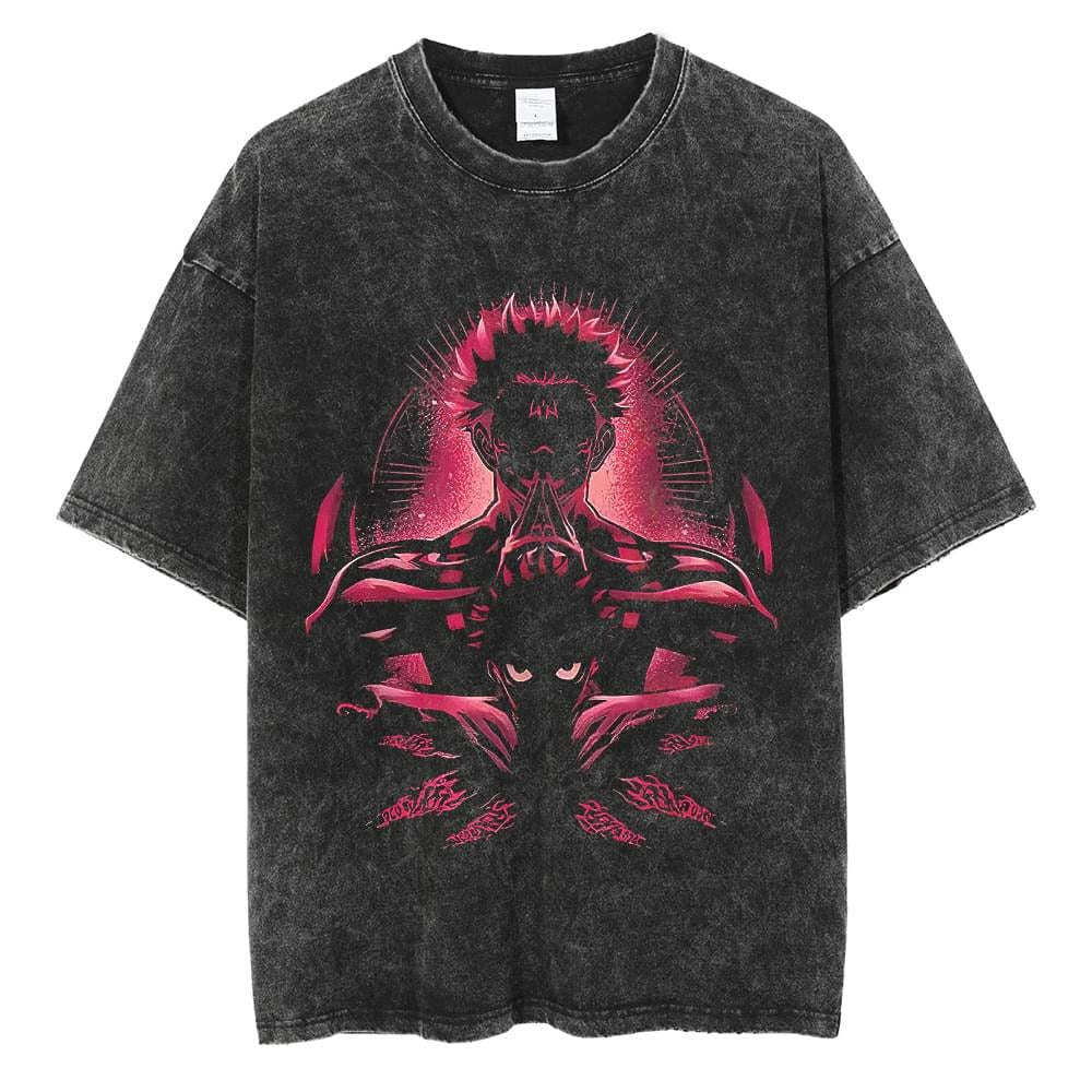 Jujutsu Kaisen Sakuna Vintage Graphic T Shirt