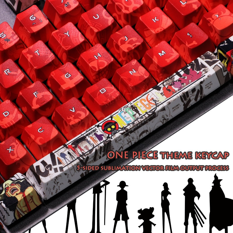 One Piece Graffiti Mechanical Keyboard Cap Set (108 Keys)